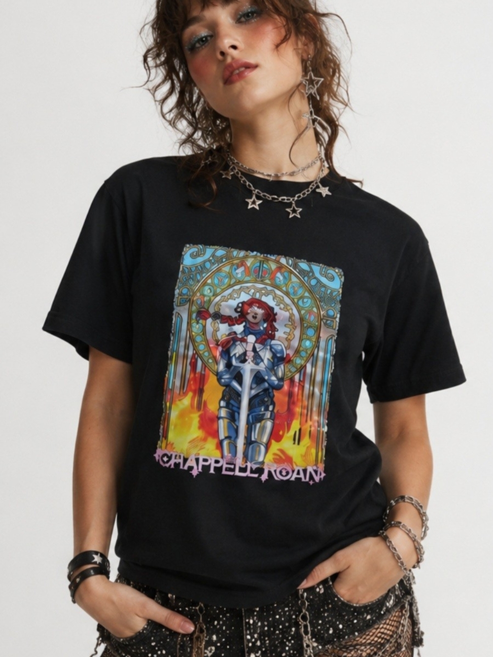 Chappell Roan "Knight On Fire" Short Sleeve Tee Shirt XXL